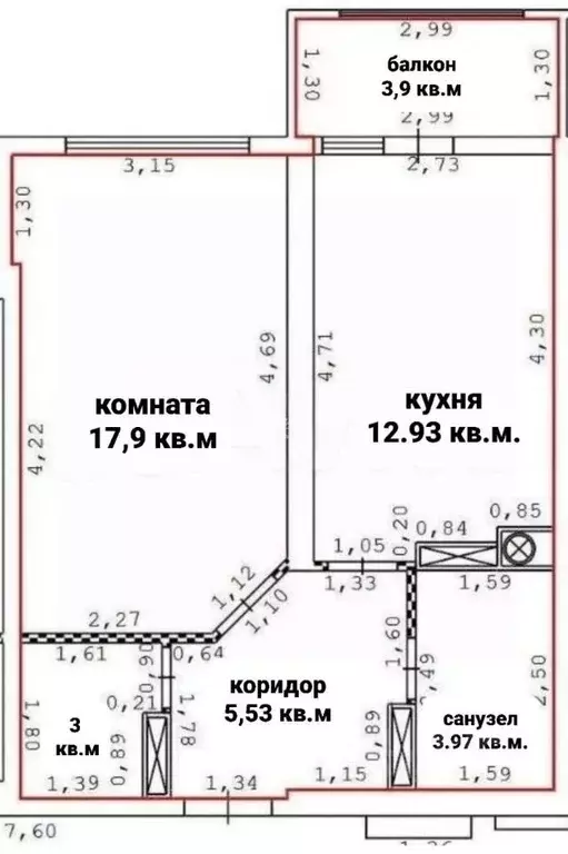 1-к кв. Севастополь просп. Античный, 5/1 (44.3 м) - Фото 2