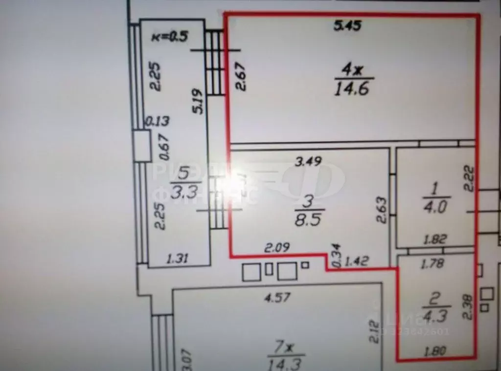 1-к кв. Калининградская область, Калининград Суздальская ул., 22 (37.4 ... - Фото 2