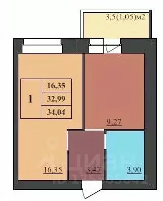 1-к кв. Ярославская область, Ярославль Северный жилрайон, 15-й мкр,  ... - Фото 1