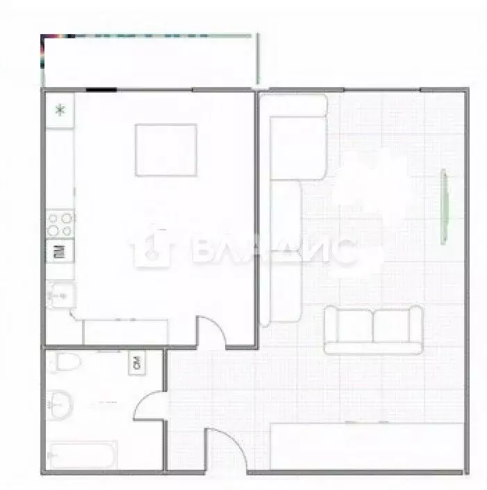 1-к кв. Белгородская область, Белгородский район, Дубовское с/пос, ... - Фото 2