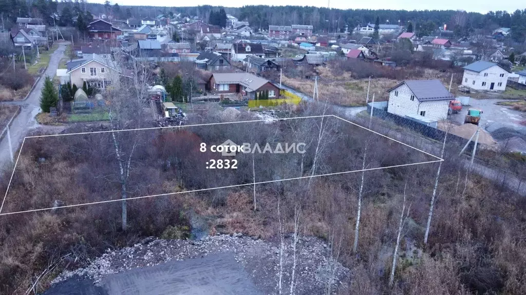 Участок в Ленинградская область, Приозерск Солнечный пер. (8.0 сот.) - Фото 2