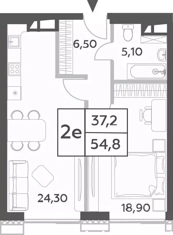 2-к кв. Москва просп. Генерала Дорохова, вл1к1 (54.8 м) - Фото 0