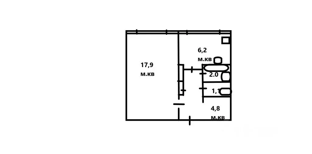 1-к кв. Санкт-Петербург ул. Композиторов, 33/5 (32.3 м) - Фото 1