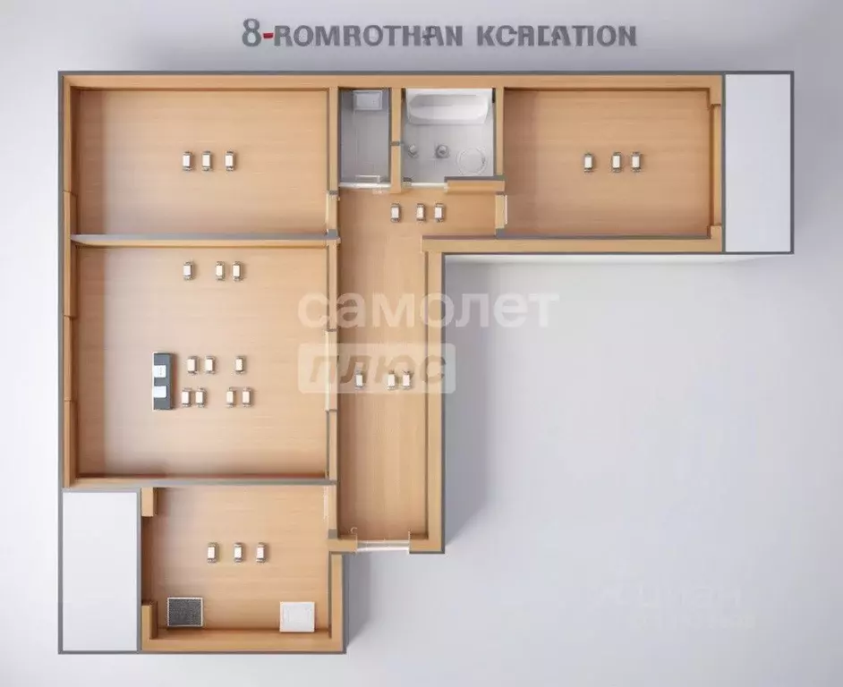 2-к кв. Московская область, Королев просп. Космонавтов, 39 (63.8 м) - Фото 1