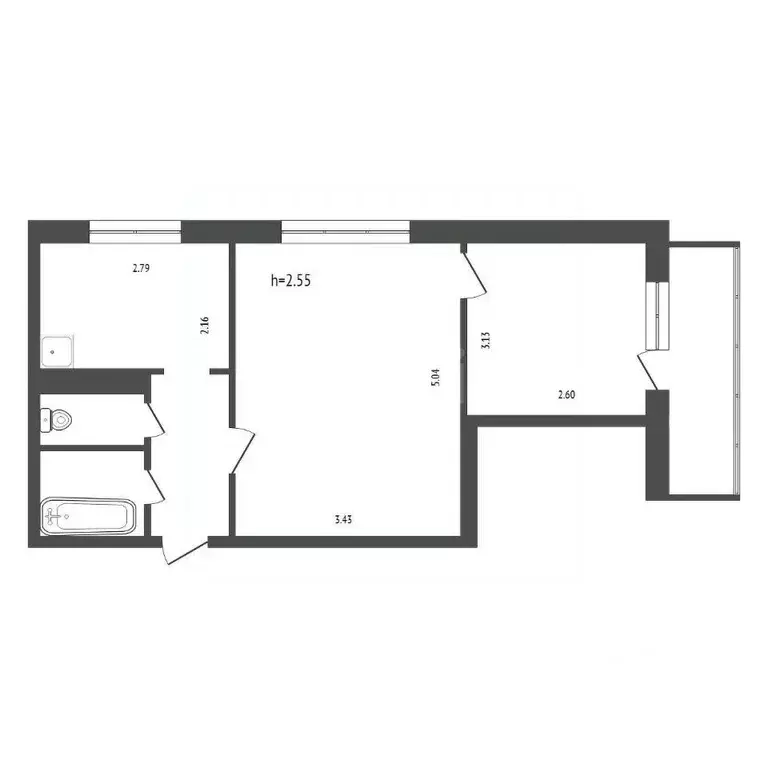 2-к кв. Красноярский край, Красноярск имени газеты Красноярский ... - Фото 1