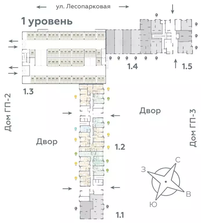 1-к кв. Тюменская область, Тюмень ул. Лесопарковая, 22 (52.2 м) - Фото 1