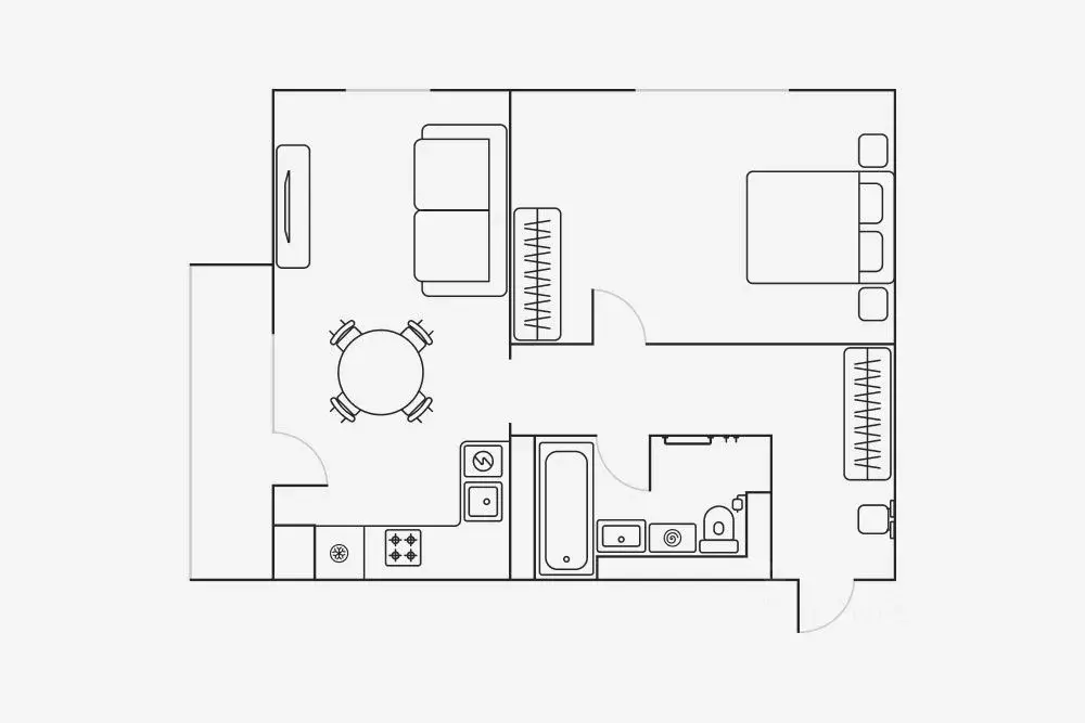 2-к кв. Липецкая область, Липецк ул. М.И. Неделина, 4Д (53.0 м) - Фото 2