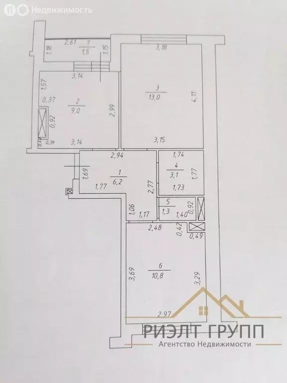 2-комнатная квартира: казань, тэцевская улица, 4а (44.9 м) - Фото 1