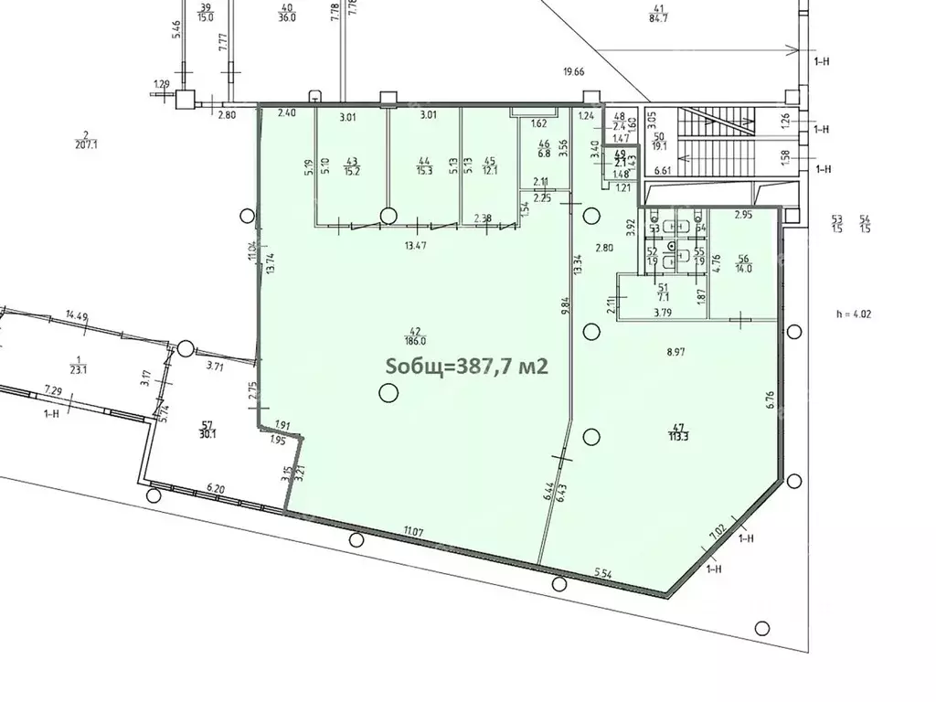 Офис в Санкт-Петербург Приморский просп., 54к1 (388 м) - Фото 2