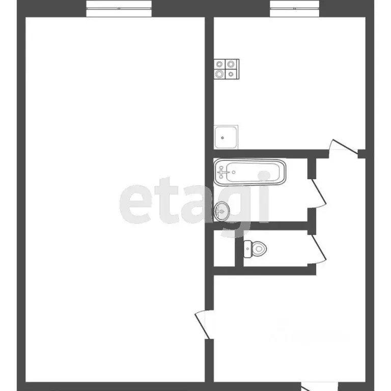 1-к кв. Мордовия, Саранск ул. Воинова, 19 (33.2 м) - Фото 2