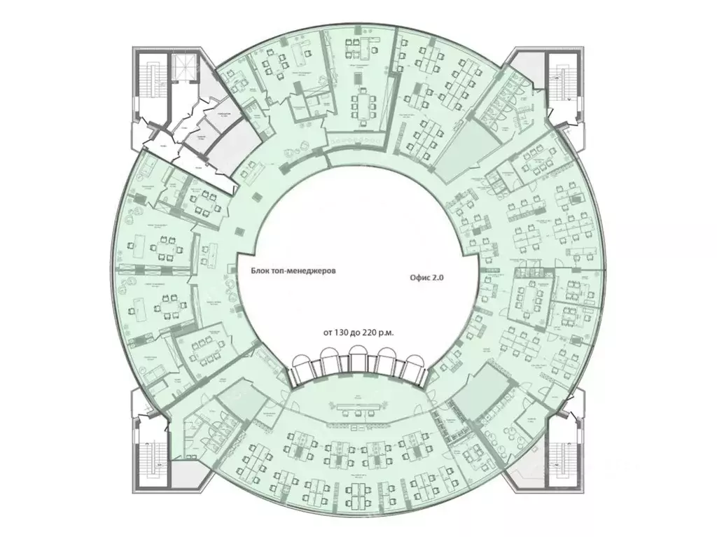 Офис в Москва Тестовская ул., 10 (1722 м) - Фото 2