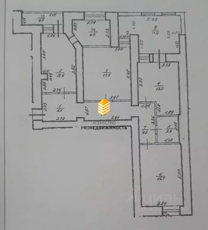 3-к кв. Башкортостан, Уфа Комсомольская ул., 24 (98.6 м) - Фото 1