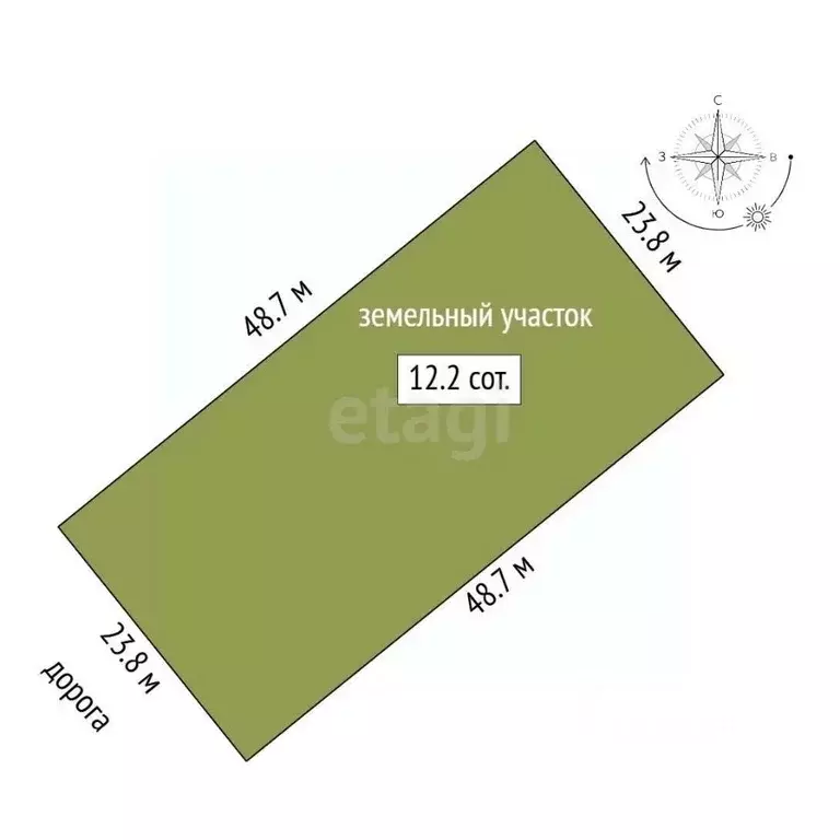 Участок в Саха (Якутия), Якутск городской округ, с. Тулагино  (12.2 ... - Фото 1