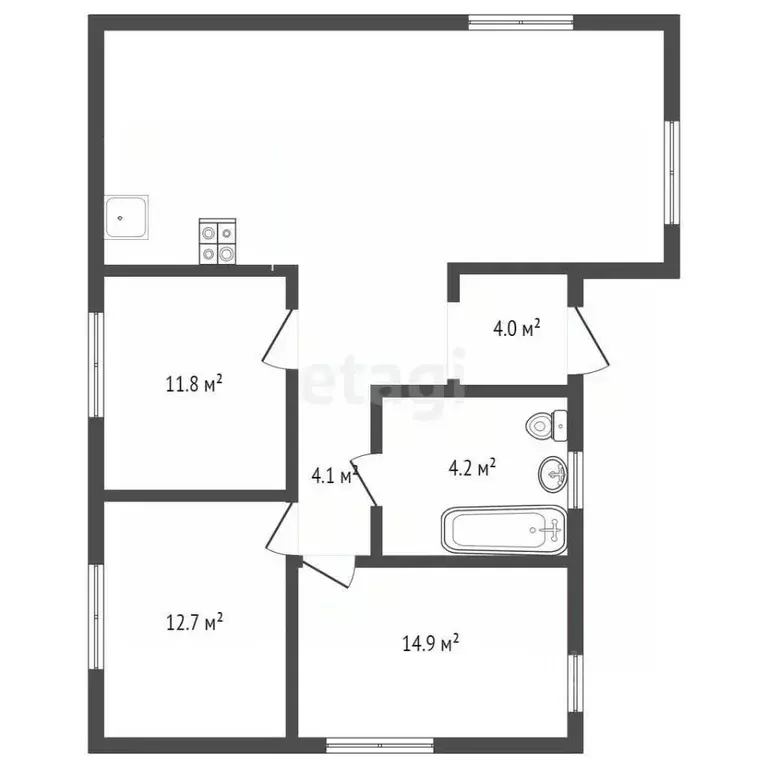 Дом в Севастополь Строитель садовое товарищество, ул. 1-я Ежевичная ... - Фото 2
