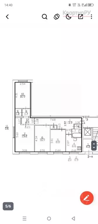 Комната Санкт-Петербург просп. Энгельса, 129К3 (11.0 м) - Фото 1