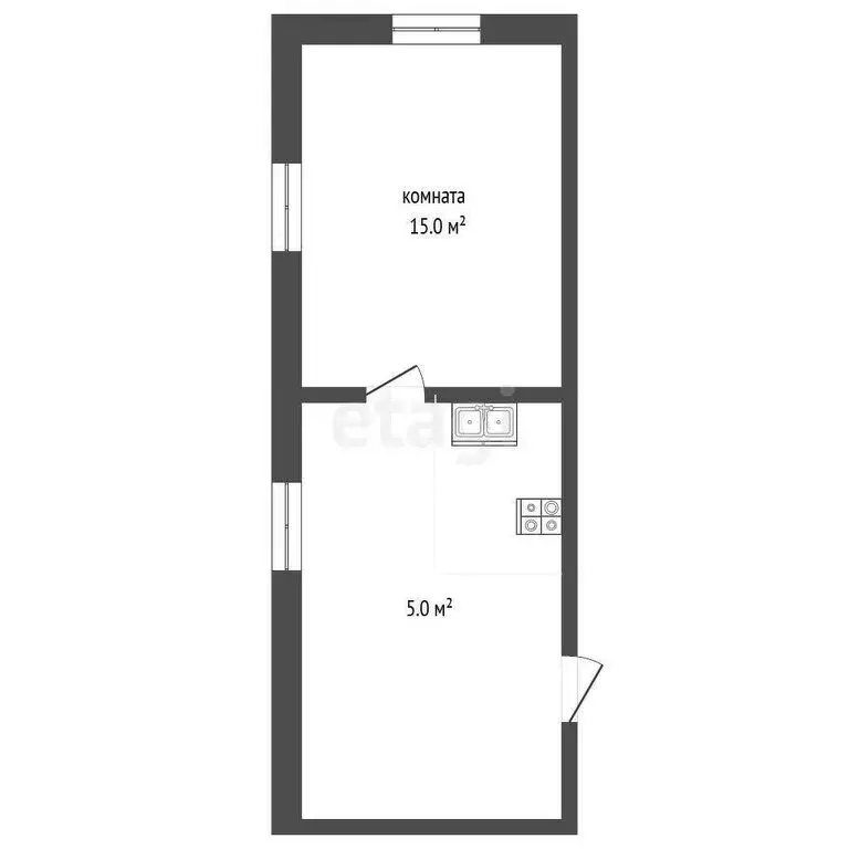 Квартира-студия: Кострома, улица Нижняя Дебря, 13 (20 м) - Фото 1