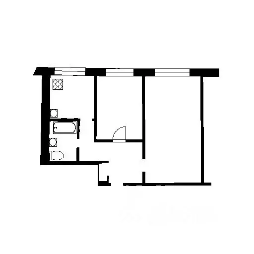 2-к кв. Московская область, Люберцы Южная ул., 18 (45.0 м) - Фото 1