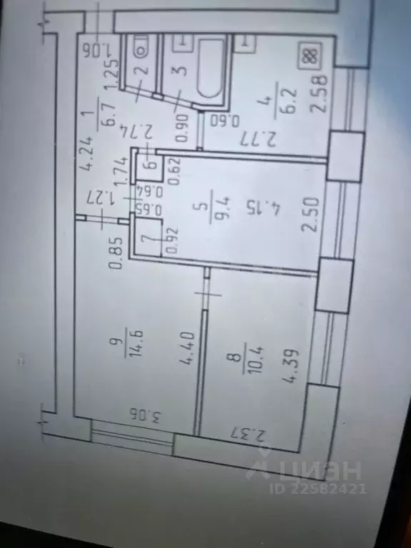 3-к кв. Удмуртия, Ижевск ул. 9 Января, 269 (51.4 м) - Фото 2