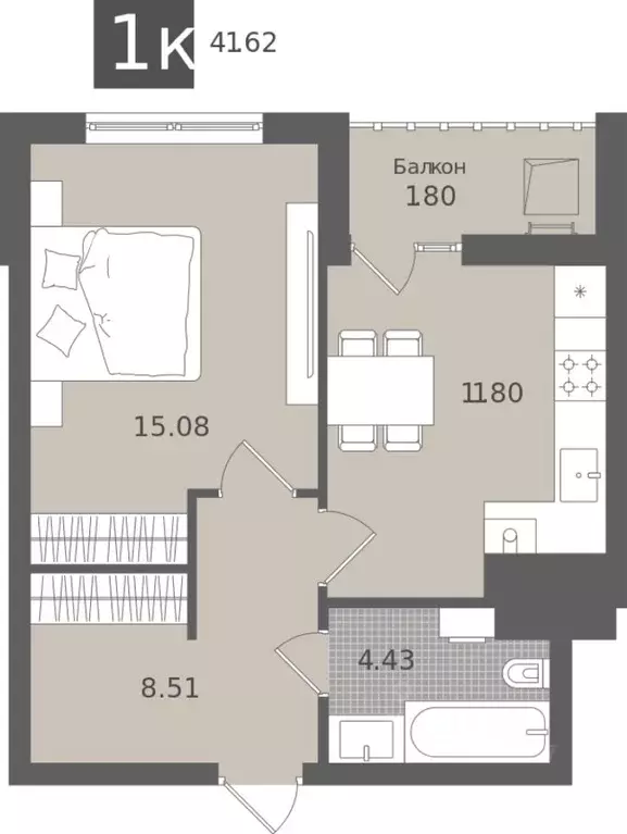 1-к кв. Калининградская область, Светлогорск Лесная Сказка жилой ... - Фото 0