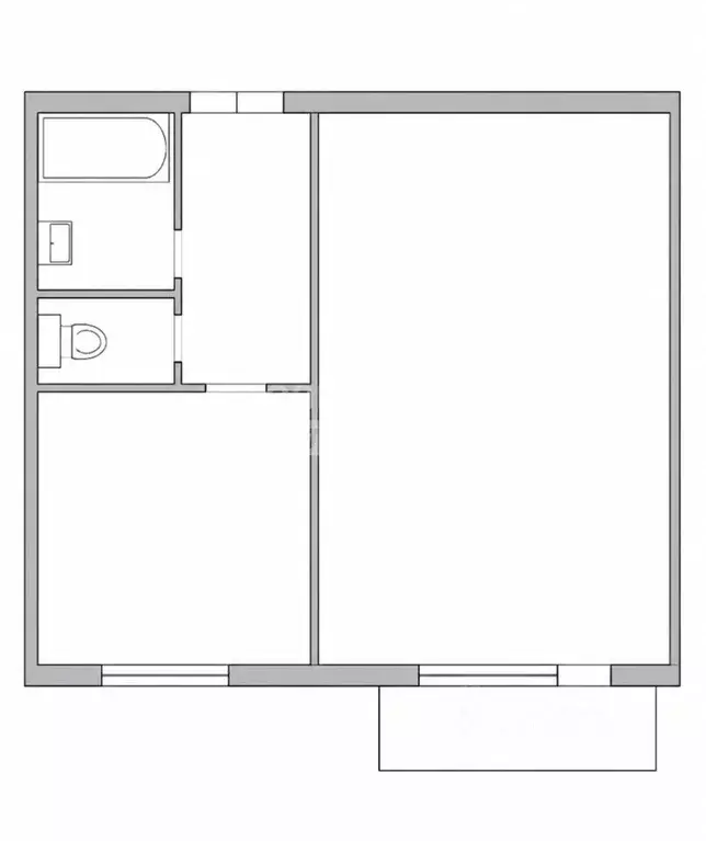 1-к кв. Москва бул. Маршала Рокоссовского, 22/23 (37.1 м) - Фото 2