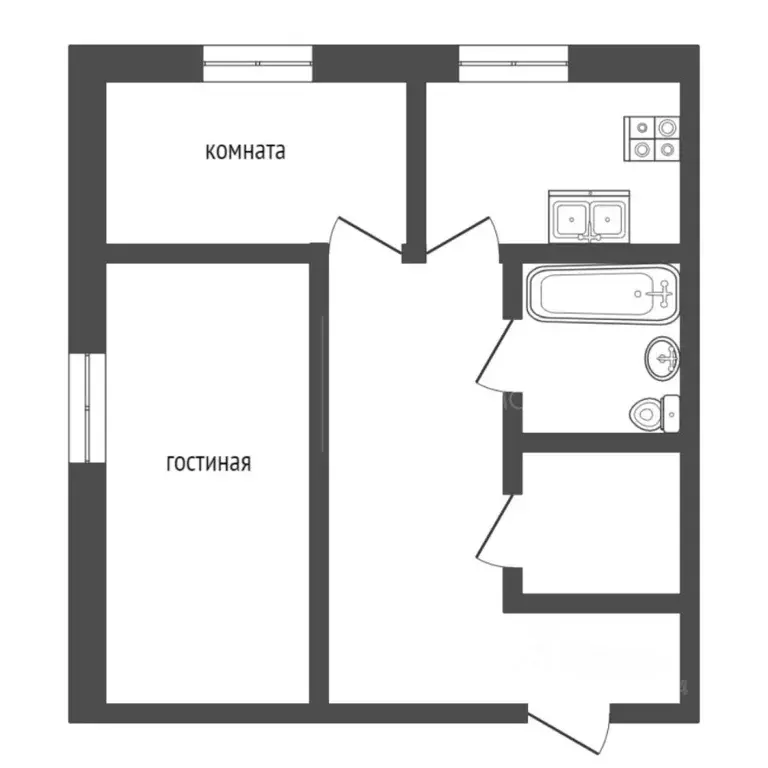 2-к кв. Тюменская область, Тюмень Широтная ул., 213к1 (55.7 м) - Фото 0