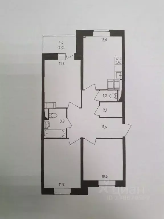 3-к кв. Московская область, Красногорск городской округ, Путилково пгт ... - Фото 2