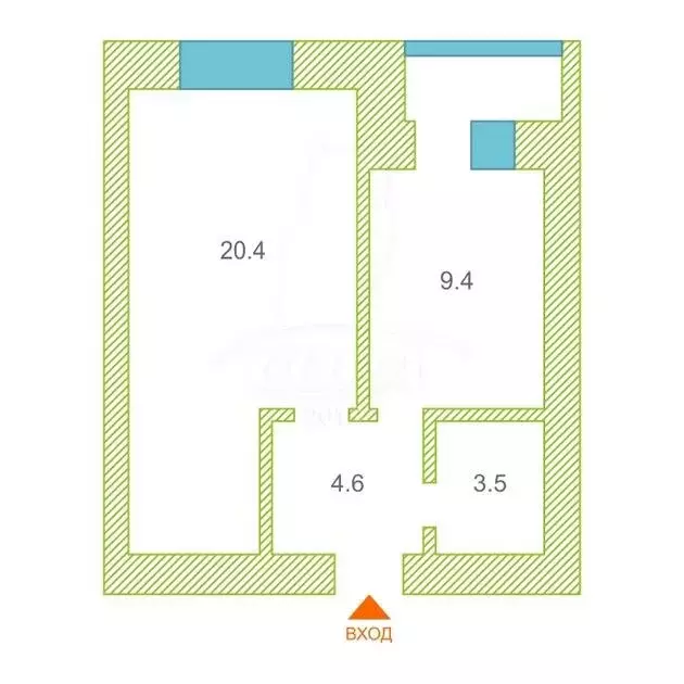 1-комнатная квартира: Тюмень, улица Мельникайте, 144А (37.1 м) - Фото 2
