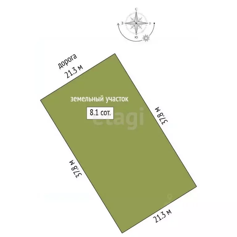 Участок в Тамбовская область, Тамбовский муниципальный округ, д. ... - Фото 2