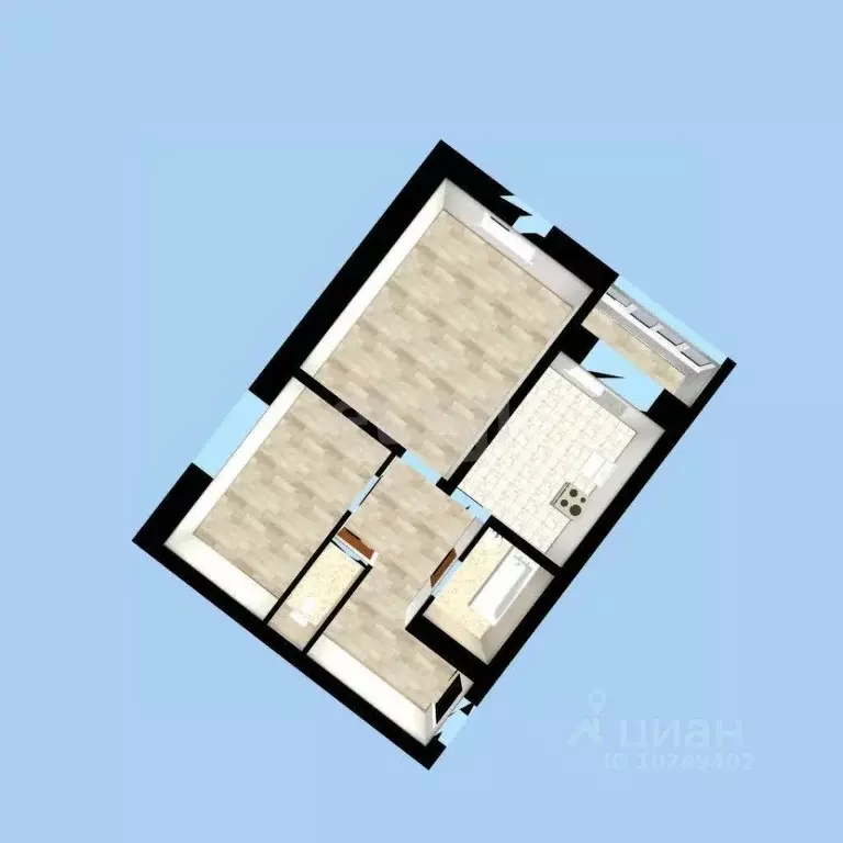 2-к кв. Башкортостан, Уфа ул. Маршала Жукова, 1/2 (60.0 м) - Фото 2