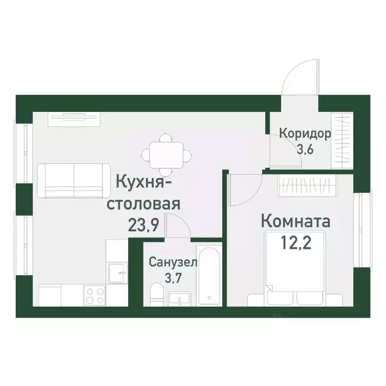 1-к кв. Челябинская область, Челябинский городской округ, пос. ... - Фото 0