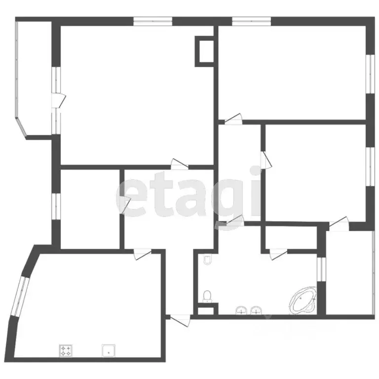 3-к кв. Тюменская область, Тюмень ул. Пржевальского, 35 (135.0 м) - Фото 2