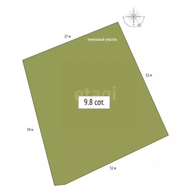 Участок в Алтай, Майминский район, с. Кызыл-Озек ул. Земляничная, 13 ... - Фото 2