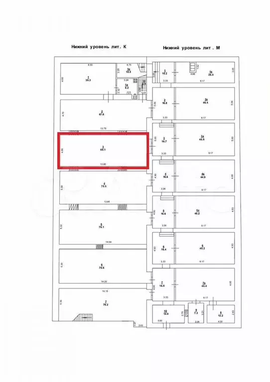 69,1 кв.м в ТЦ, активный Центр с трафиком - Фото 0