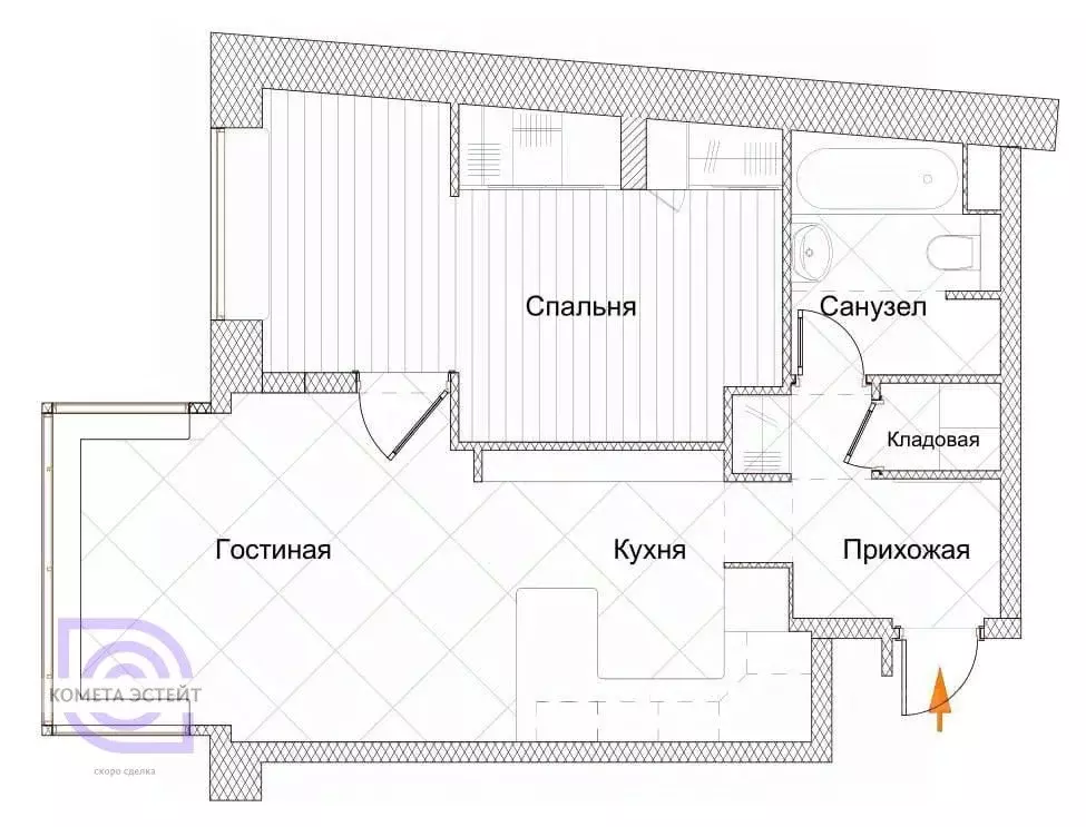 2-к кв. Москва Новокосинская ул., 18 (49.0 м) - Фото 1