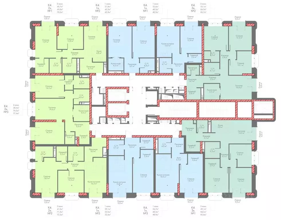 1-к кв. Северная Осетия, Владикавказ Первомайская ул. (52.0 м) - Фото 2