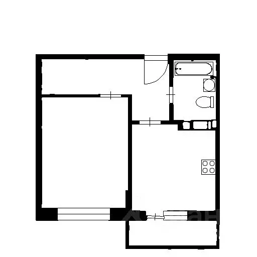 1-к кв. Воронежская область, Воронеж ул. Димитрова, 131 (41.0 м) - Фото 2