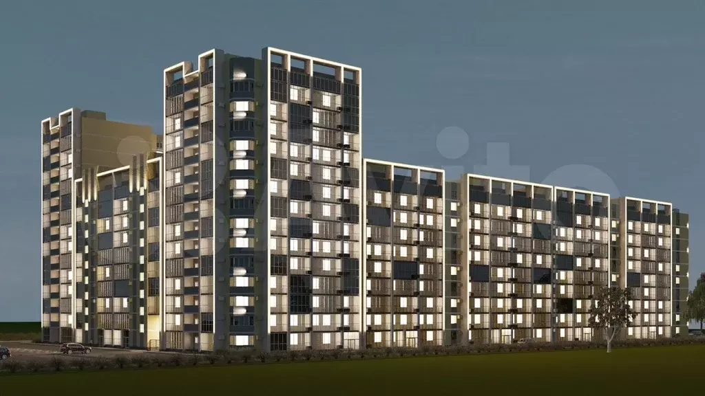 3-к. квартира, 58,4 м, 8/9 эт. - Фото 1