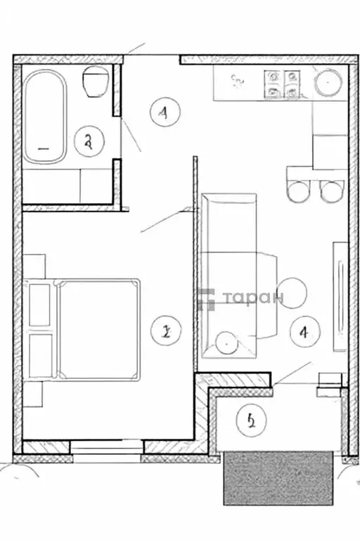 1-комнатная квартира: Екатеринбург, Таватуйская улица, 14А/3 (37.5 м) - Фото 1