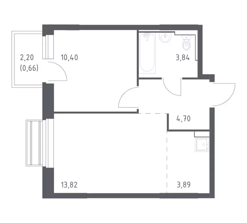 1-комнатная квартира: село Лайково, микрорайон Город-Событие, ЖК ... - Фото 1