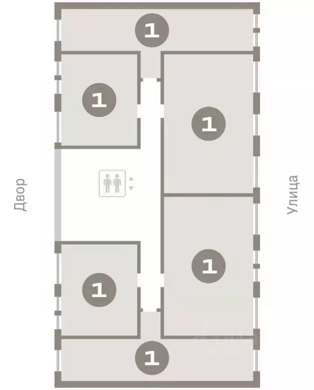 1-к кв. Тюменская область, Тюмень ул. Республики, 205к1 (64.25 м) - Фото 1