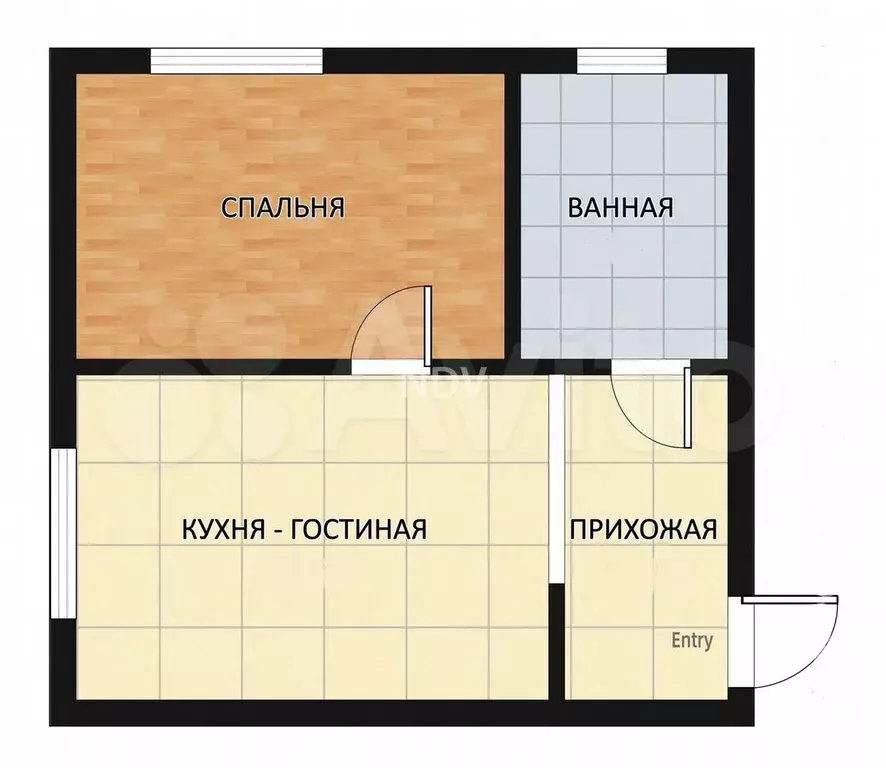 1-к. квартира, 34 м, 20/22 эт. - Фото 0