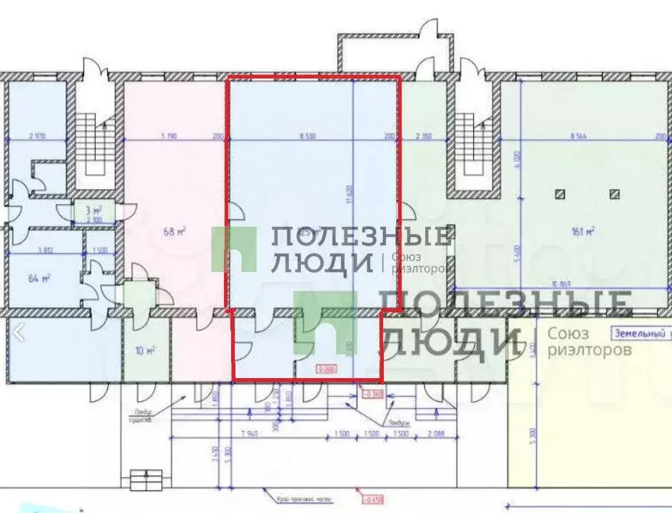 Коммерция 64м2 наб. Серебрякова - Фото 1
