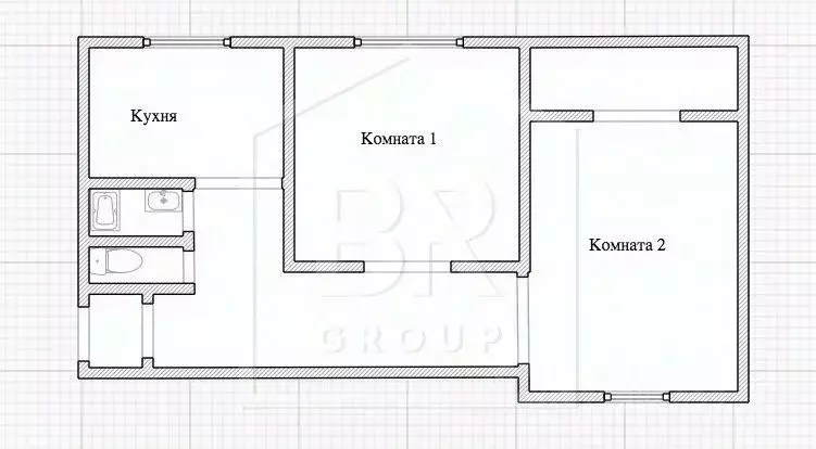 2-к кв. Санкт-Петербург ул. Передовиков, 7 (57.7 м) - Фото 1