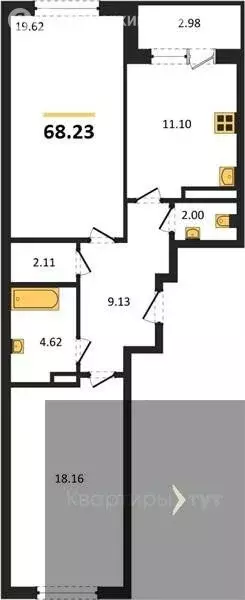 2-комнатная квартира: Воронеж, улица 45-й Стрелковой Дивизии, 113 ... - Фото 1