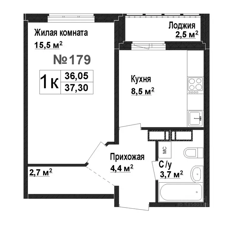 1-к кв. Нижегородская область, Нижний Новгород Торпедо жилой комплекс ... - Фото 1