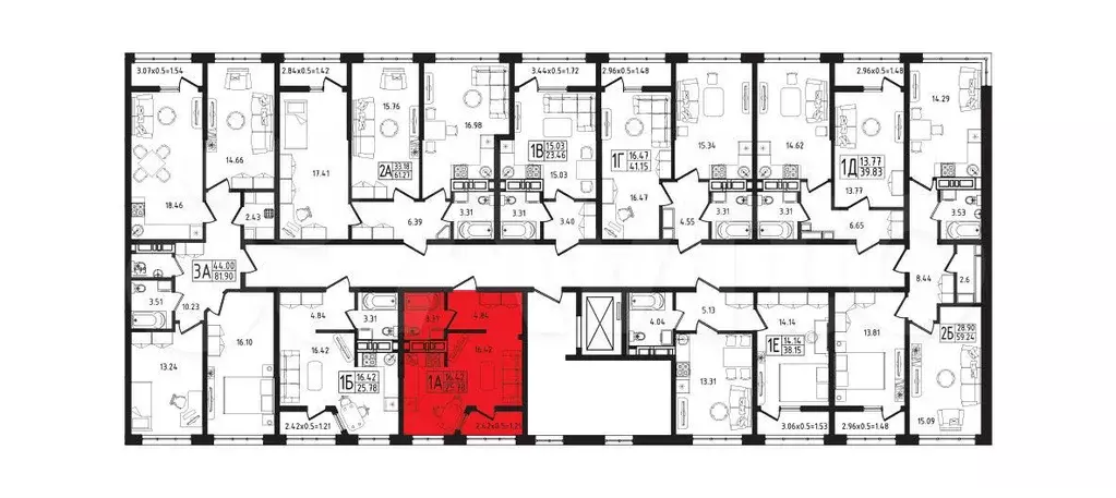 Квартира-студия, 25,8 м, 6/10 эт. - Фото 1