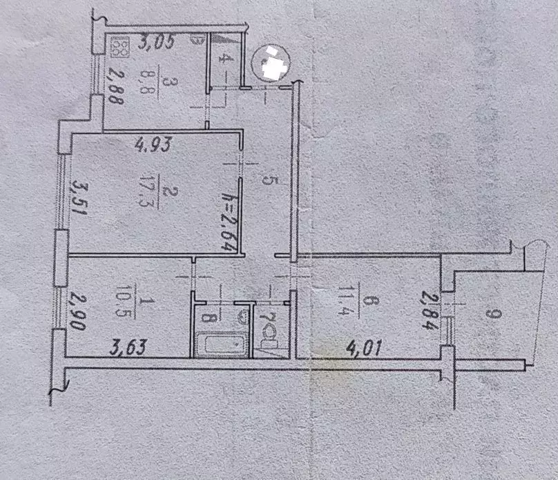 3-к кв. Омская область, Омск ул. 10 лет Октября, 113 (63.0 м) - Фото 1
