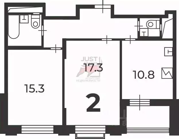 2-к кв. Москва Михалковская ул., 48к4 (57.3 м) - Фото 2