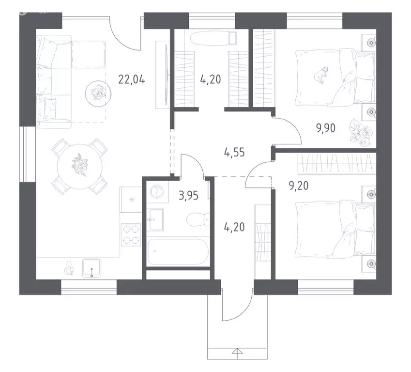 Дом в Московская область, Дмитровский муниципальный округ, деревня ... - Фото 1