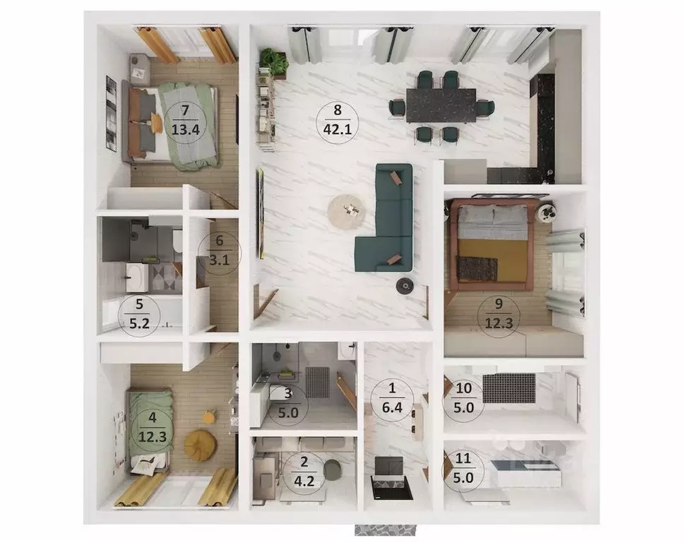 Дом в Московская область, Богородский городской округ, Родное Пешково ... - Фото 2